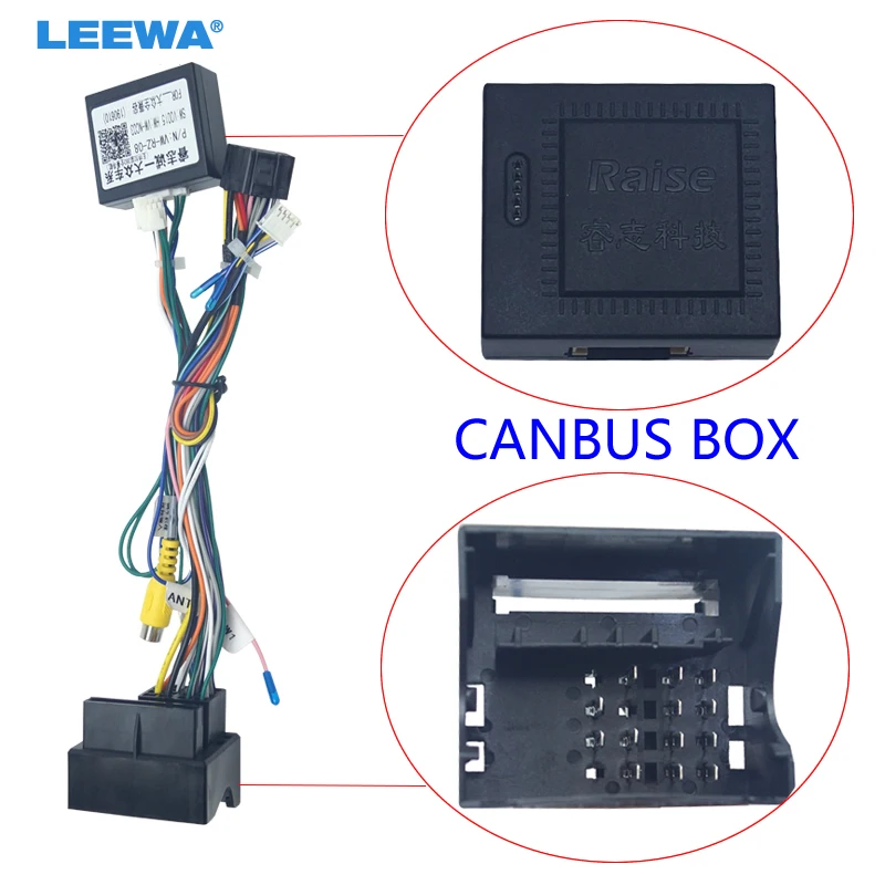 Online LEEWA Android Auto Media Player Navi Radio CANBUS BOX kabelbaum Für Volkswagen Golf 5 6 Polo passat Jetta Tiguan Touran Skoda