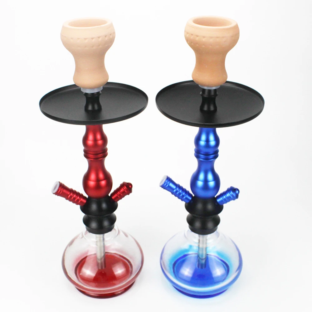 

Frosted and Glass Material Hookah With Ceramic Bowl Silicone Hose Water Pipe Sheesha Narguile Chicha Cachimbas Shisha