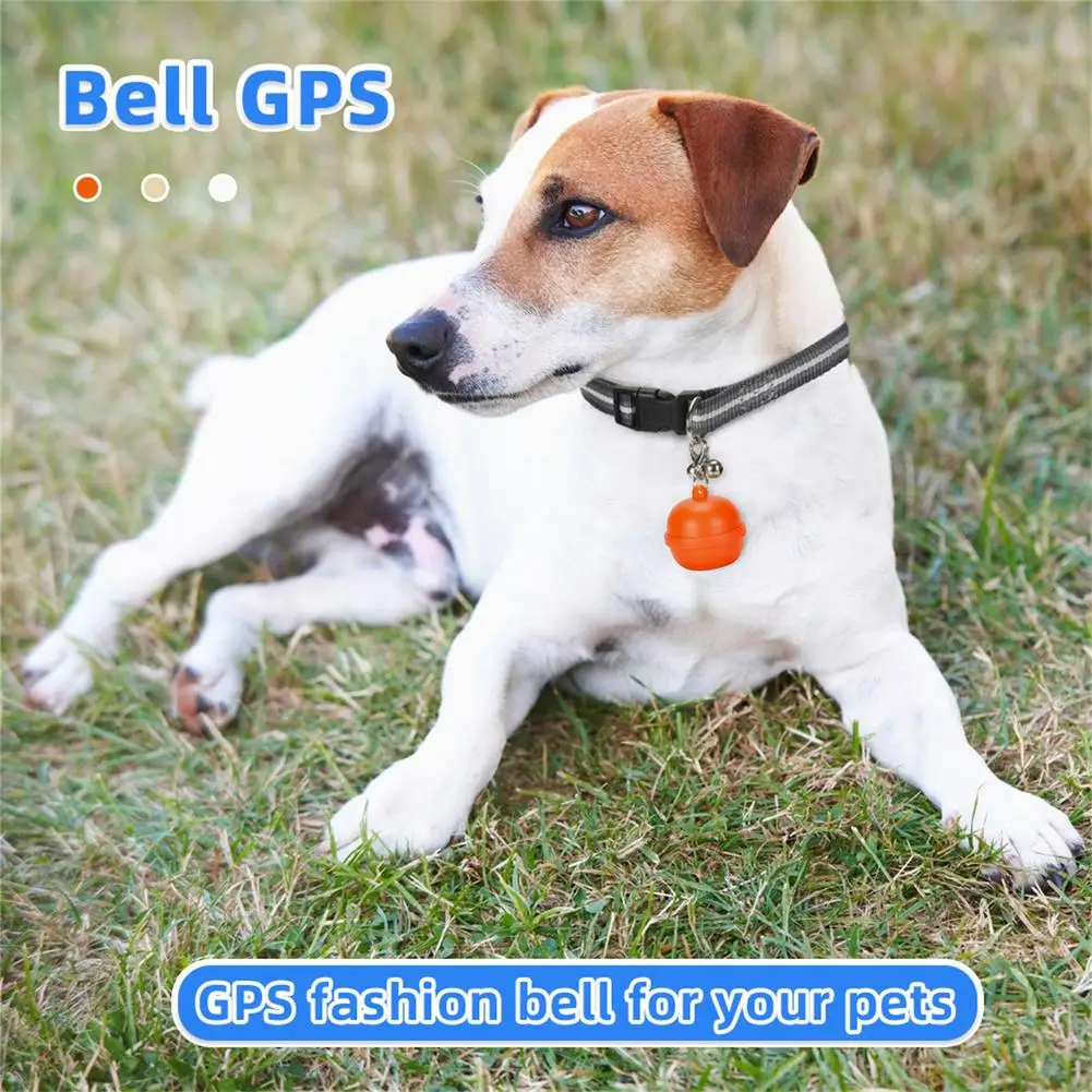 Pet Dog GPS Tracker Locator Bell Waterproof Electronic Anti-lost Tracking Device With Pet Collar Supplies