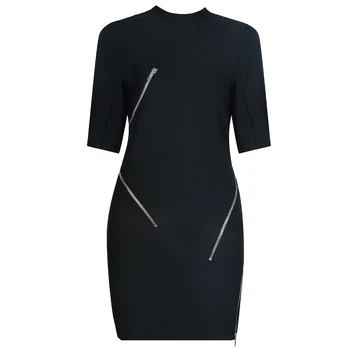 

Party Dress Short Sleeve Elegant 2020 New Autumn Black Women Dress Celebrity Club Ladies Clothes Sexy Vestidos