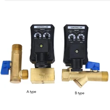 G1/" DN15 автоматический приуроченный резервуар для воды 2-way прямого действия сливной клапан воздушный компрессор электромагнитный клапан AC220V AC110V DC24V DC12V