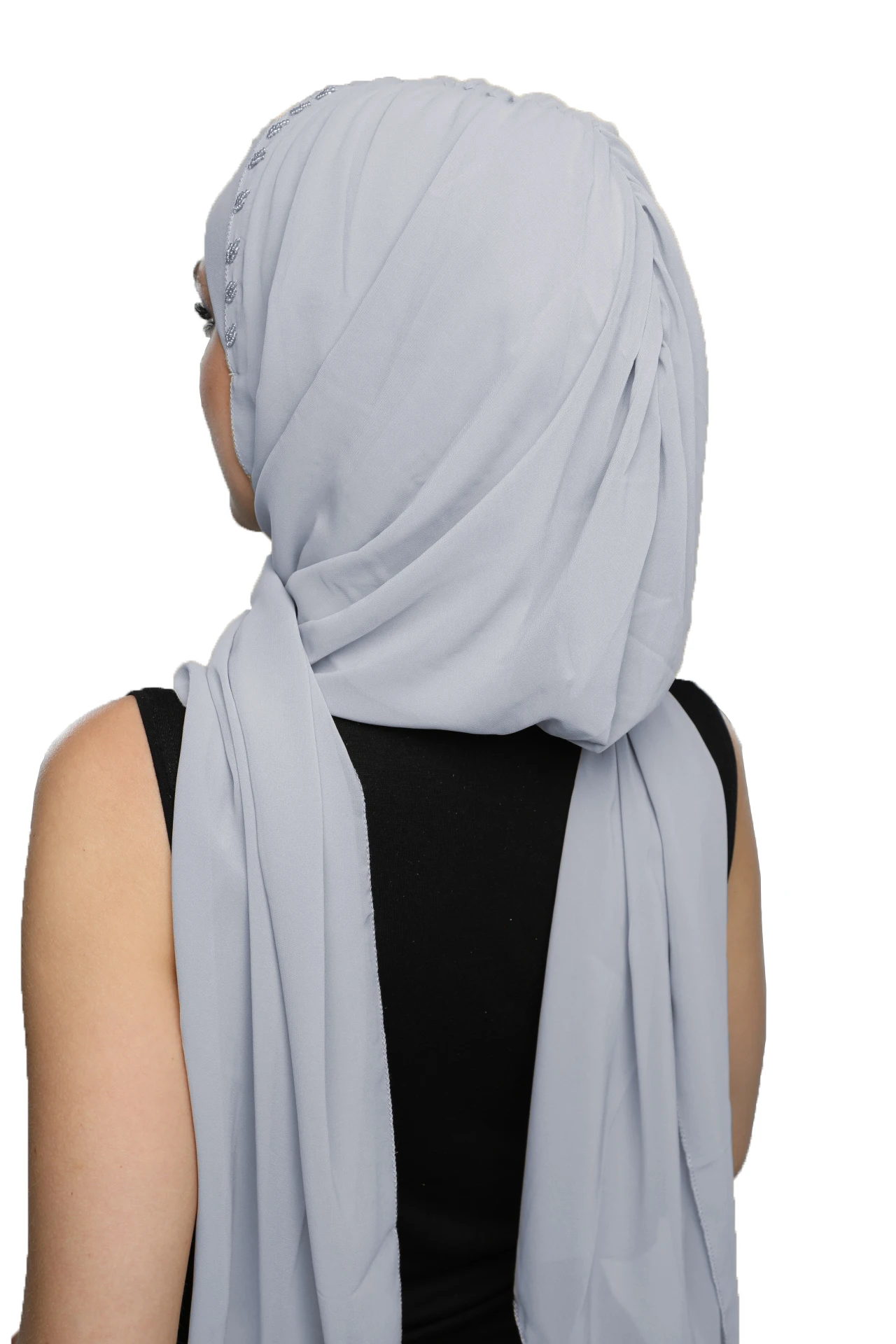 2022 New Fashion Shawl Plug & Use Beaded Ready Made Turban Hijab Bonnet Scarf Cancer Cap Special Women Product Beret Bandana Muslim Chemo All Season Rib Pearl Prayer Head