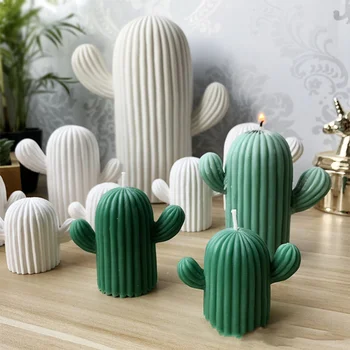 

1pc Candle Mould Handmade Lovely Cactus Shape Creative Candle Shaper DIY Candle Tool Candle Mold for Shop Home Store