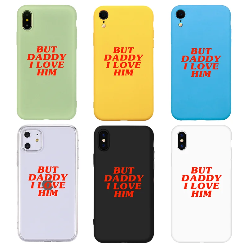 

BUT DADDY I LOVE HIM iPhone 11 case iPhone xr case iPhone 8 7 6 5 case For Apple Case Harry Styles Transparent Black White Funda