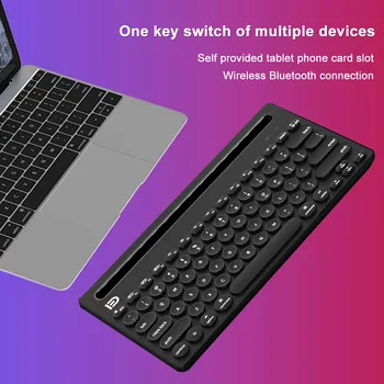 

Silent Typing Desk Mini Portable Multi-Device Universal Phone Bluetooth Keyboard Lightweight Wireless Accessories PC For Tablet