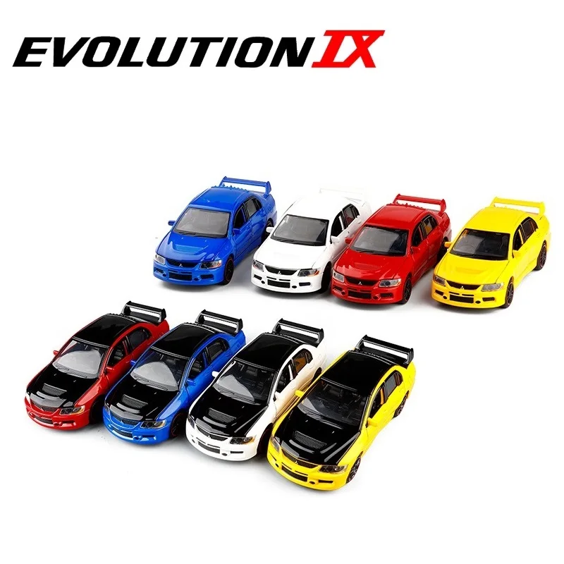 Offre spéciale haute simulation LANCER EVOLUTION IX modèle, 1:32 alliage toboggan voiture jouet, 6 porte ouverte jouet voiture, vente en gros