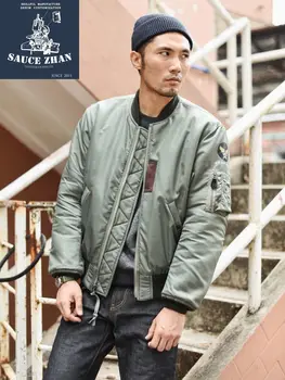 

SauceZhan Marinated MA1 Jacket Military Edition Wool jacket Waterproof Bomber jacket mens jackets coats men mens bomber jackets