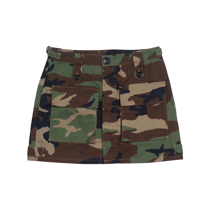 Новинка, Женская тактическая трапециевидная юбка, лесная Женская юбка - Цвет: Woodland