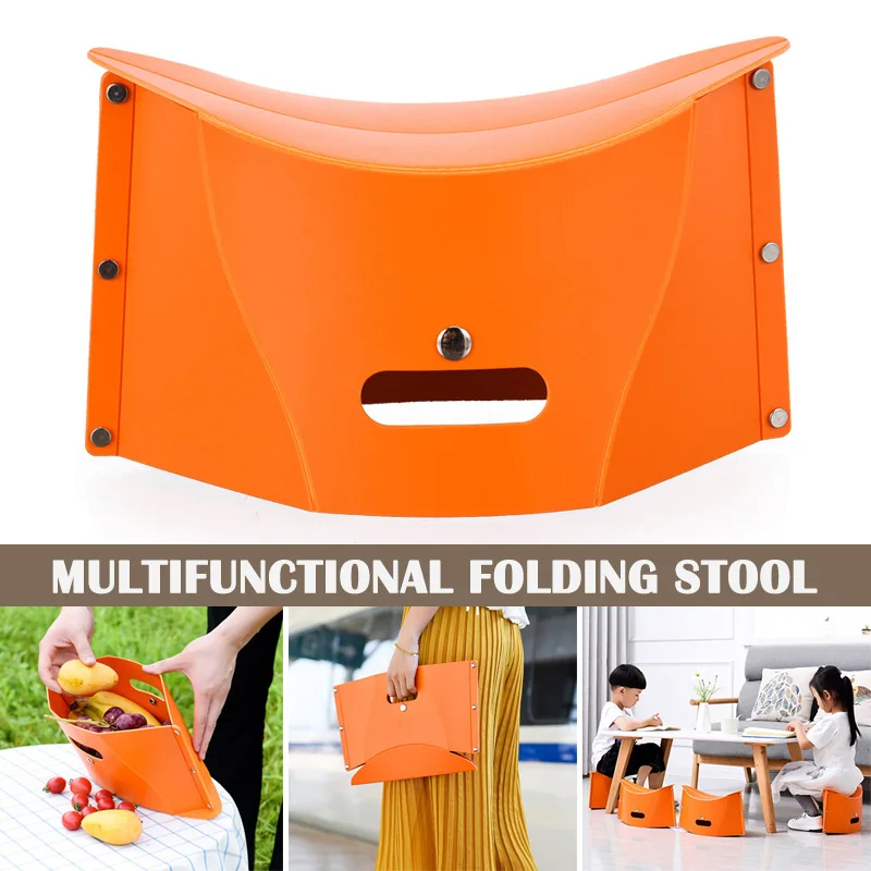 

Portable Multifunctional On The Go Folding Chair Outdoor Camping Plastic Storage Chair 2019ing