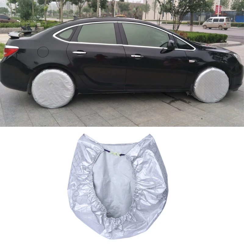 Tire Cover Waterproof Aluminum Film Sun Protectors Anti-Explosion 27" to 29" Weatherproof