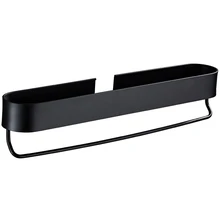 Wall Mounted Bath Towel Bar Holder Storage Rack Hanger For Bathroom Accessories Kitchen Shelves Basket Sets