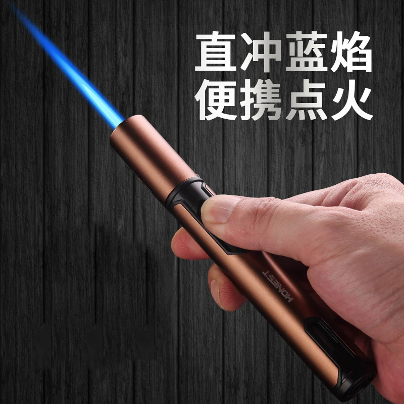 

Metal gas kitchen welding gun turbine windproof pen spray gun injector butane candle lighter cigar pipe lighter accessories