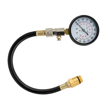 

Engine Cylinder Compression Pressure Meter Tester Gauge Tool Flex Hose Fittings