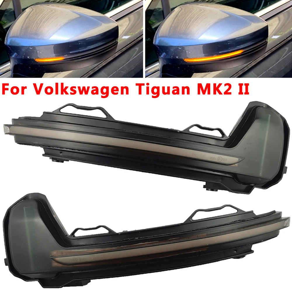 

Динамическое зеркало для Volkswagen Tiguan MK2 II R 5N, для VW светильник светодиодный, поворотный сигнал 2017 2018