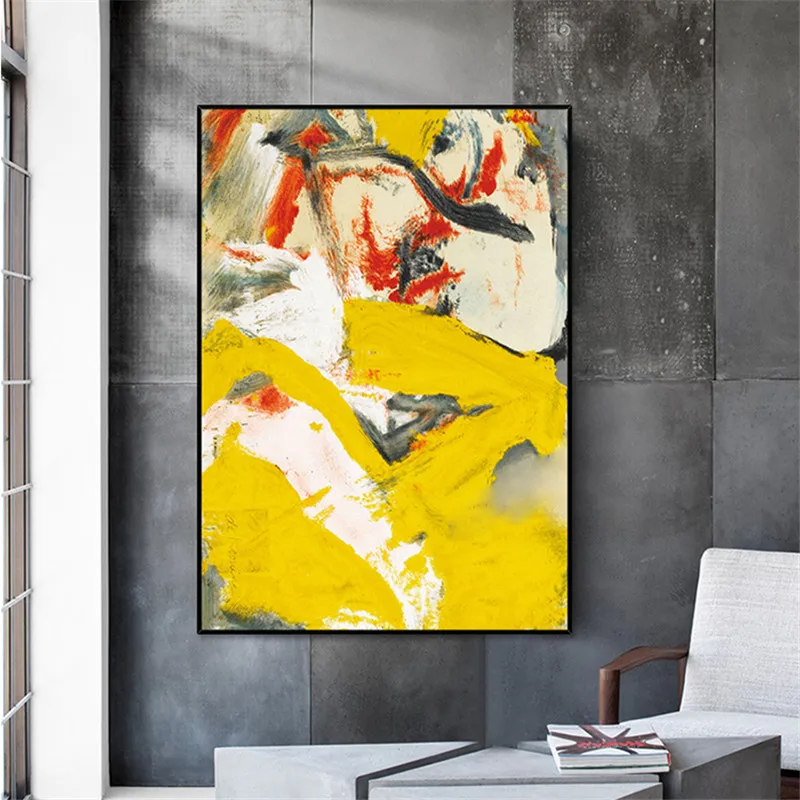 Large size colorful modern abstract canvas painting living room dining room bedroom home decoration wall art