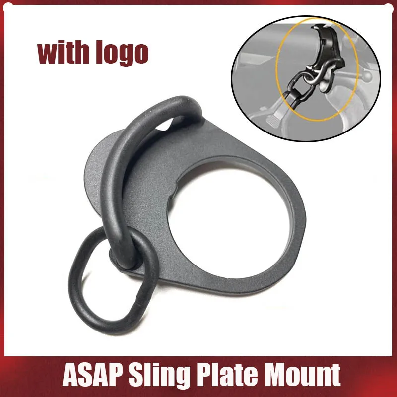 

Hunting Accessories ASAP Sling Plate Mount For M4 GBB Sling Stock Accessories For Airsoft Rifle Black