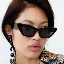 

Personality Lips Shape Small Frame Sunglasses Women Retro Triangle Cat Eye Sun Glasses Female Vintage Lunette De Soleil Femme