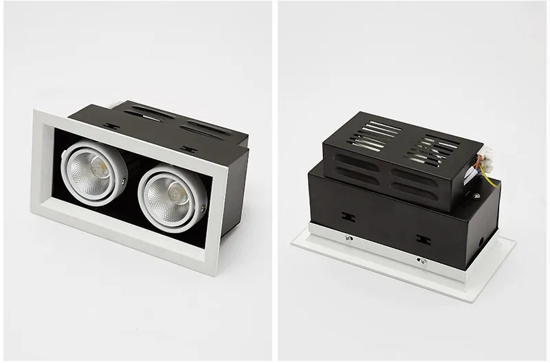 斗胆灯COB双头射灯led嵌入式长方形筒灯格栅吊顶cob豆胆灯单头10W-tmall_25