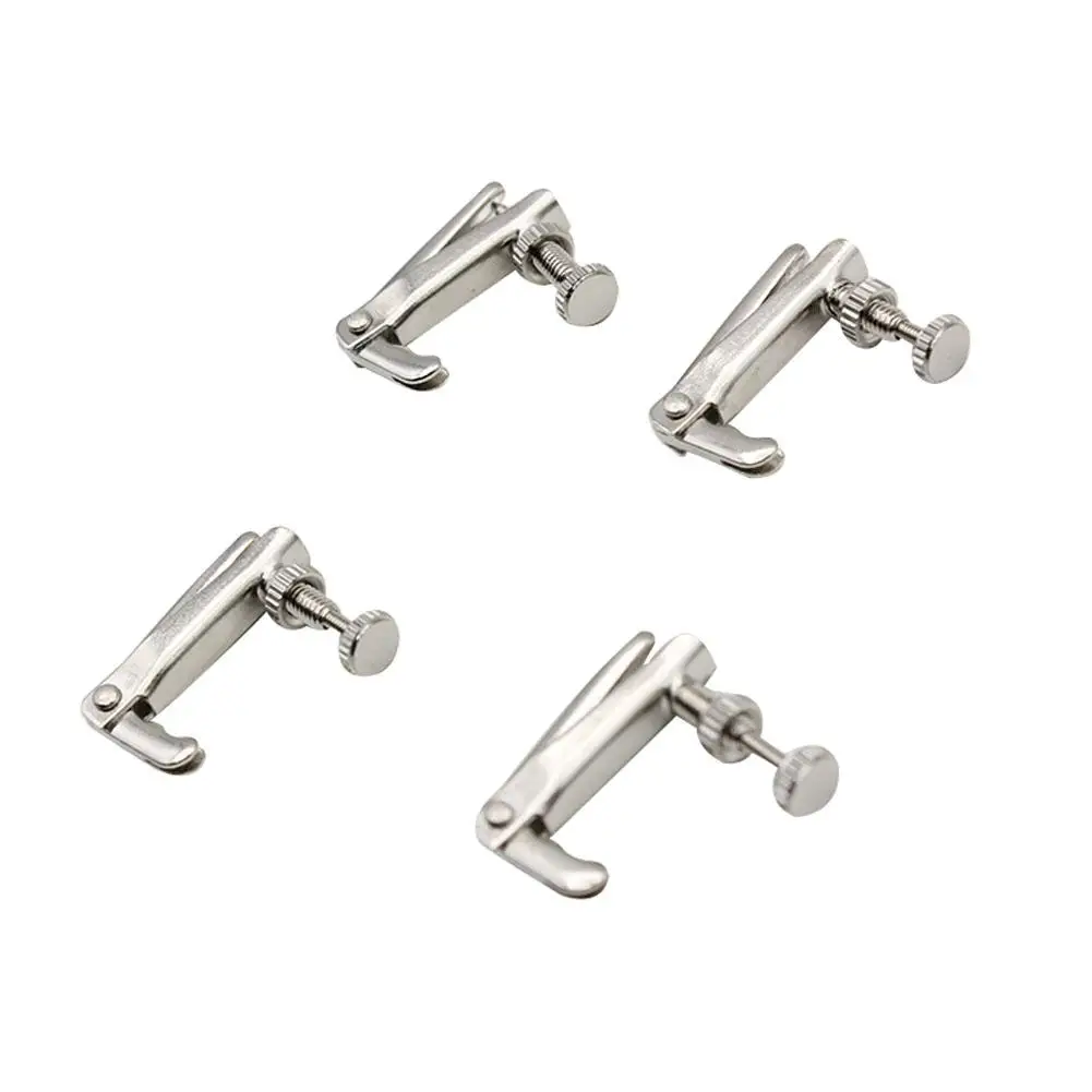 

4pcs Copper Nickel Alloy Silver Violin Tuner Fine Tuners Spinner String Adjuster Violin for 3/4 4/4 Violin