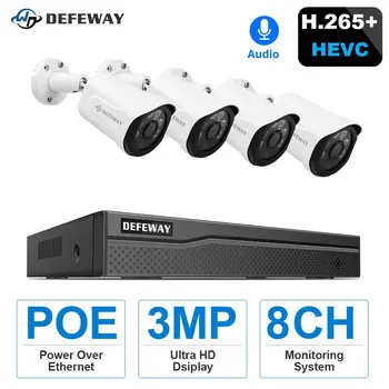

Private customization 8CH POE NVR with 4 camera 2 TB For ZLOY RAZVEDOS