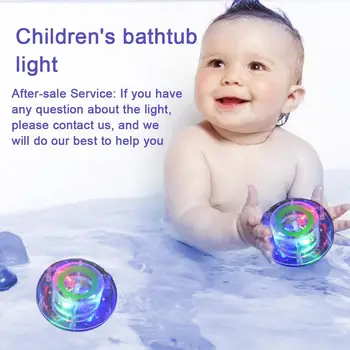 

Children Bathtub Light Waterproof Led Light Toy Colorful Floating Light for Babies Toddlers Infants