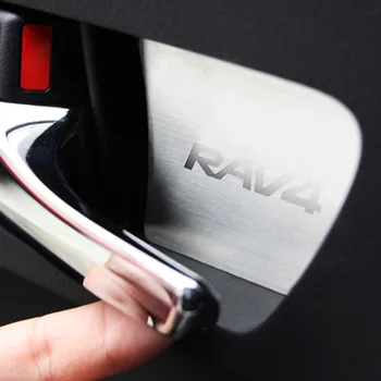 

STAINLESS STEEL INTERIOR DOOR HANDLE TRIM MOLDING GARNISH FOR TOYOTA RAV4 2014-2018 ACCESSORIES CAR STYLING