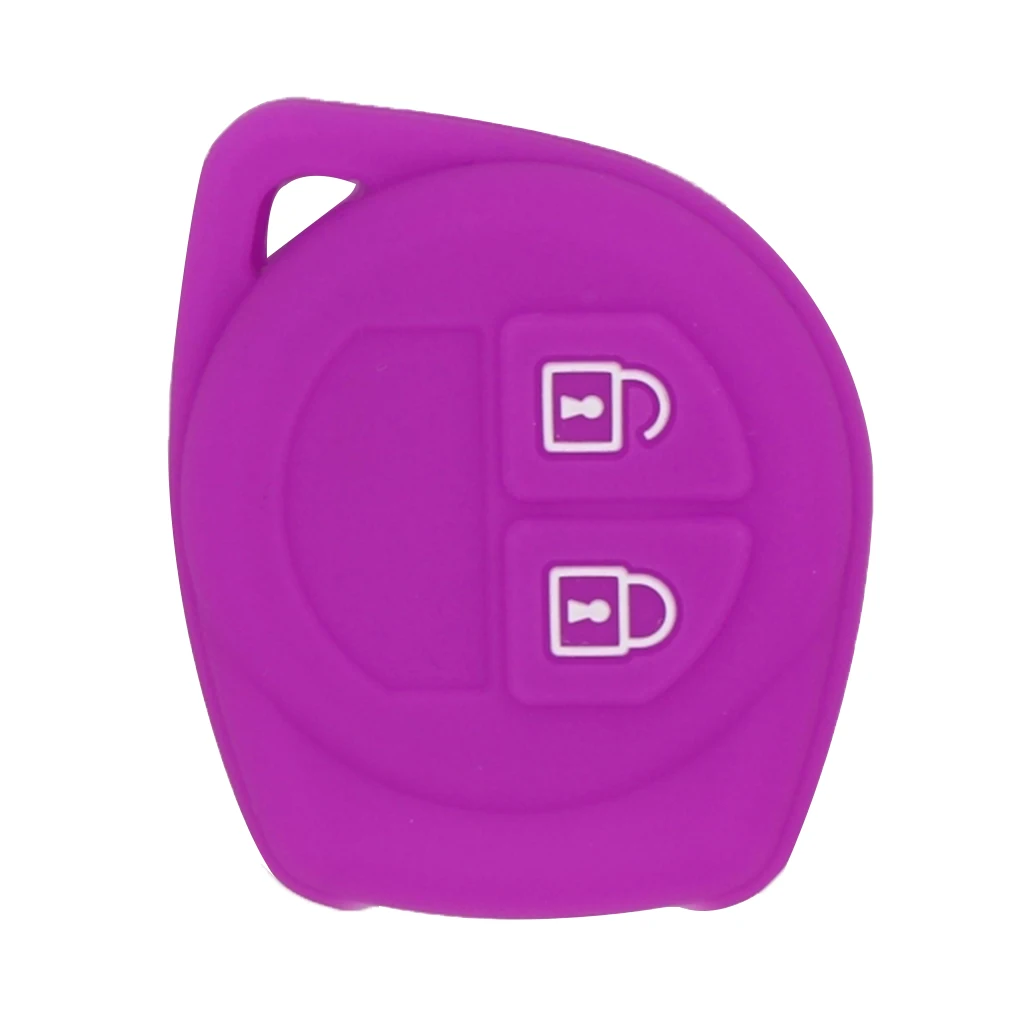 Silicone Protective Key Fob Case Cover Keyless Jacket Protector Holder Purple