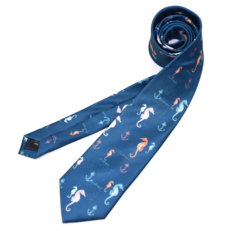 Мужские или женские галстуки с принтом забавные животные 7,5 см широкий галстук уникальный дизайн для галстука для мальчика - Цвет: 006