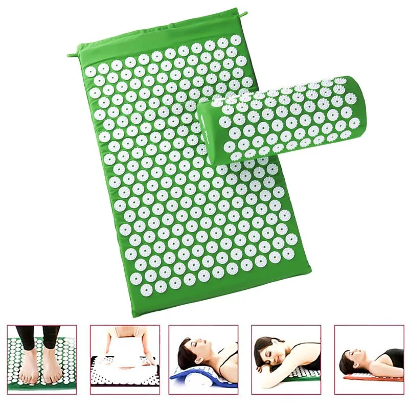 Massager-Cushion-Acupuncture-Sets-Relieve-Stress-Back-Pain-Acupressure-Mat-Pillow-Massage-Mat-Rose-Spike-Massage