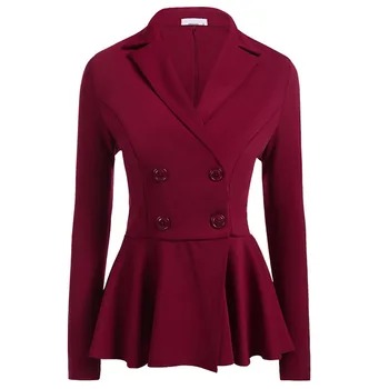 

Suit-dress Long Sleeve Suit Loose Coat Both Row Buckle Suit Dress