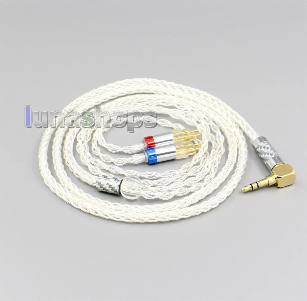 

LN006340 50pcs 99.99% Pure Silver XLR 3.5mm 2.5mm 4.4mm Earphone Cable For Sennheiser HD580 HD600 HD650 HDxxx HD660S