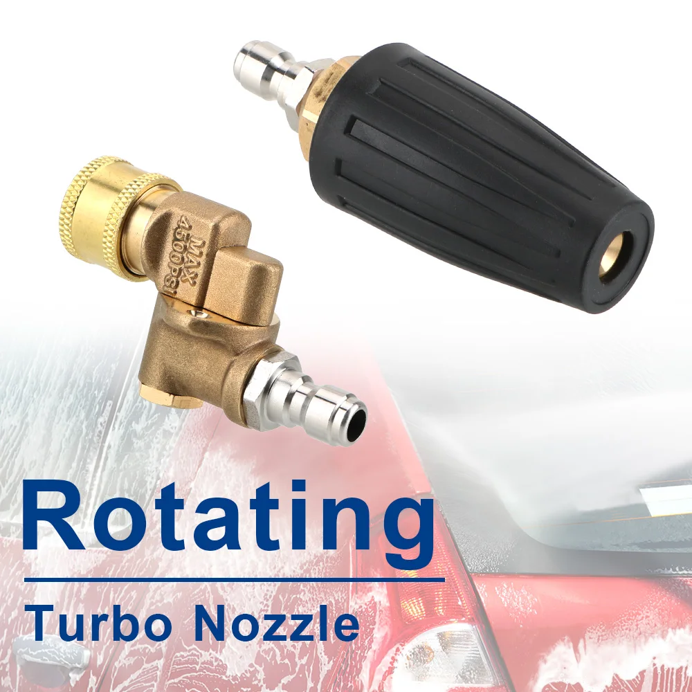 Car Cleaning Turbo Nozzles Sprayer For Quick Connector Rotary Pivoting