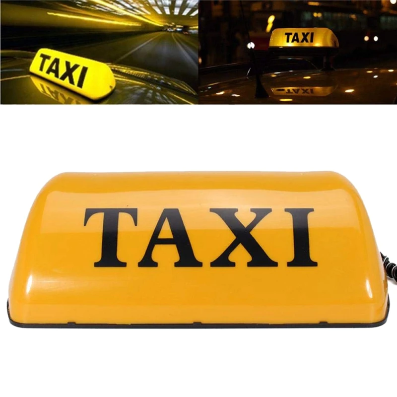 12V водонепроницаемый верхний знак Магнитный счетчик лампа в кабину светильник светодиодный Такси сигнальная лампа-желтый