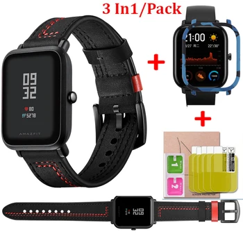 

Wach Screen Protectors film for huami Amazfit Bip Smart bracelet Band 20mm Strap for huami Amazfit GTS Cover Protective case