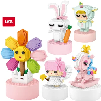 

LOZ Diamond mini Blocks Angel Unicorn horse Figure Cartoon Colorful Animals Educational Bricks Toys for Children DIY 9853 9855