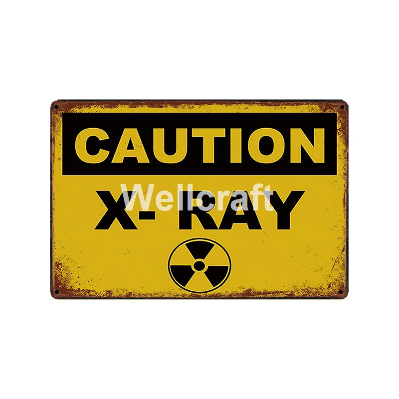 [WellCraft] предостережение X-RAY парковка только выход из общественных металлических знаков плакаты винтажная живопись на заказ Декор LT-2004
