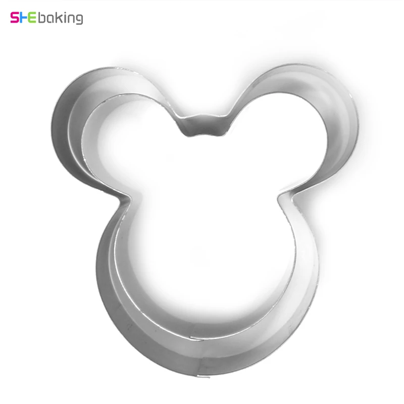Shebaking Микки мусс торт делая формы из нержавеющей стали Формочки Бисквит Фондант Diy украшение для торта, кухня инструмент для выпечки
