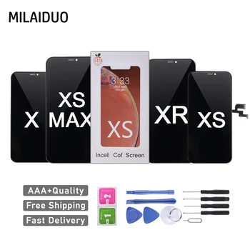 

RJ Incell LCD Display for iPhone X XS XR XS Max LCD Touch Screen Digitizer Assembly Pantalla Repair LCD Replacement