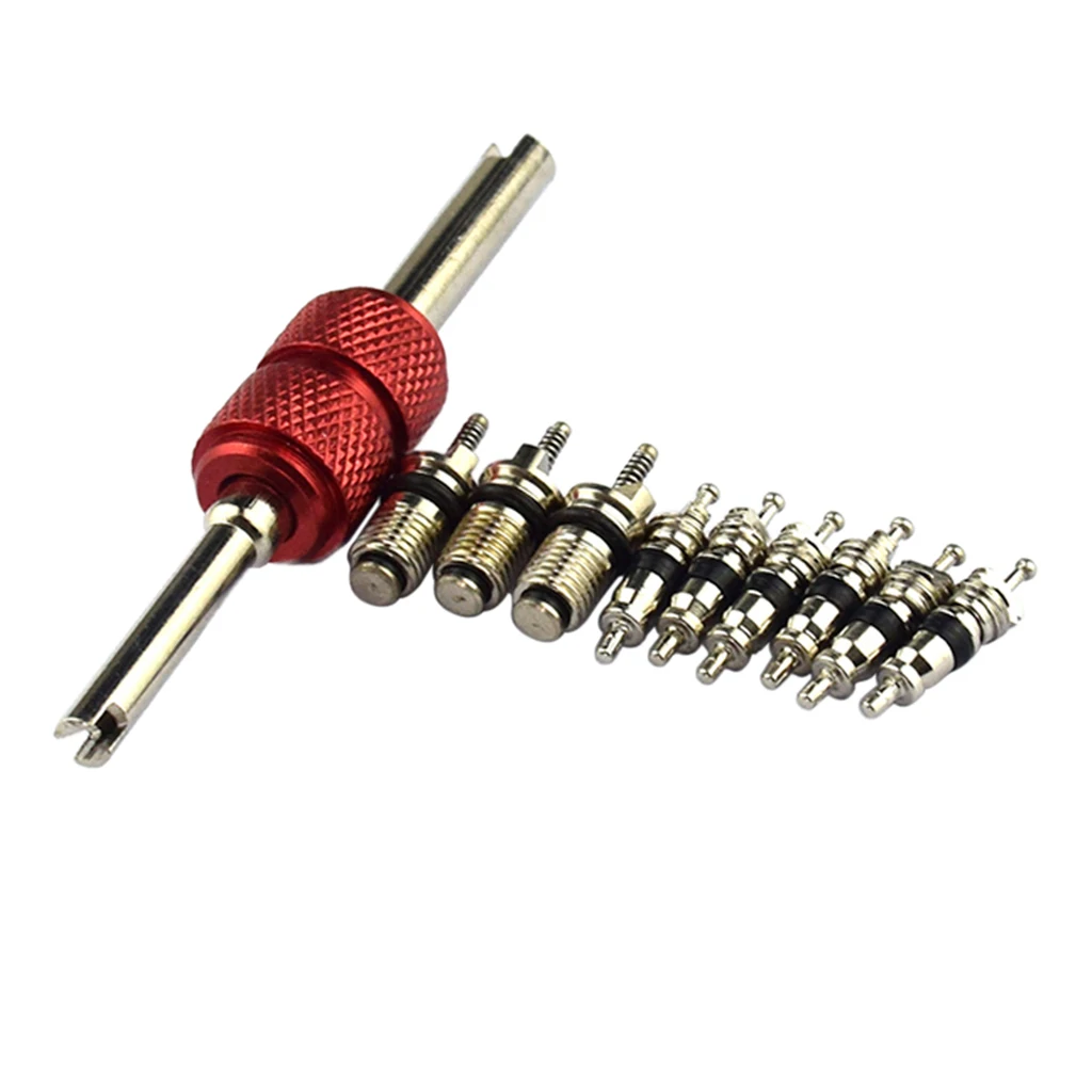 10pcs Valve Cores Schrader Valve Cores for Car Air Conditioning for Mechanic and A/C Repair Shops Remover Installer Tool air conditioning valve core