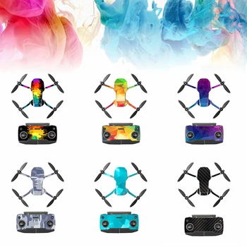 

6pcs Mavic Mini Drone Protective Film Sticker Full Coverage Accessory Remote Control Waterproof Scratch-resistant Decals Film