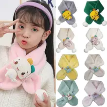 New Plush Children's Scarf Autumn Winter Christmas Winter Boy Cute Cartoon Neck Girl Fur Gift Baby Scarf Imitation Warm Rab I5Z3