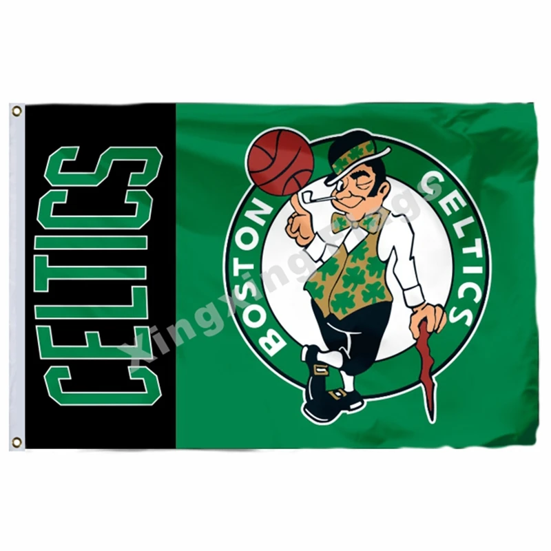 Boston Celtics Национальный флаг 3ft X 5ft полиэстер Boston Celtics баннер Летающий Размер № 4 90X150 см пользовательский флаг - Цвет: F1