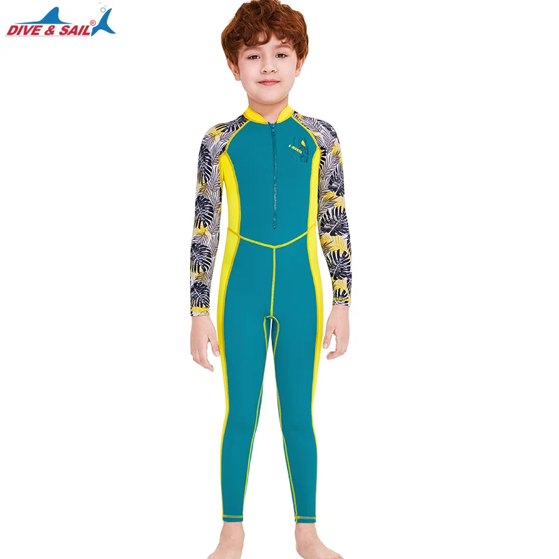 One-Piece Rash Guard for Kids, UV Sun Protection, Full Body Diving Bathing Suit, Swim Skins Swimsuit, UPF 50 + UV Sun Protection