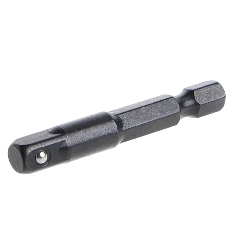 3Pcs Drive Power Drill Bit Socket Adapter 1/4 3/8 1/2 Hex Shank Wrench Electric Screwdriver Extension Bit Adaptor Set Mayitr