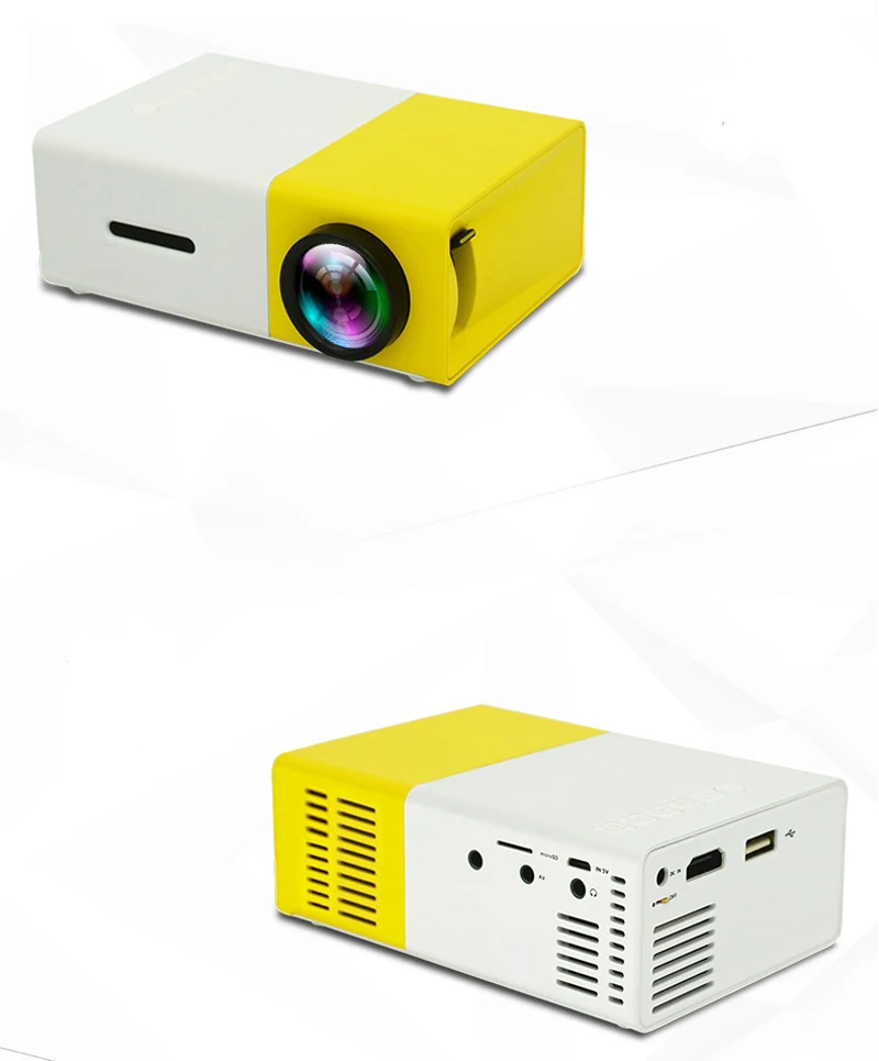 Светодиодный аудио проектор 320x240 пикселей USB мини-проектор медиаплеер для домашнего кинотеатра