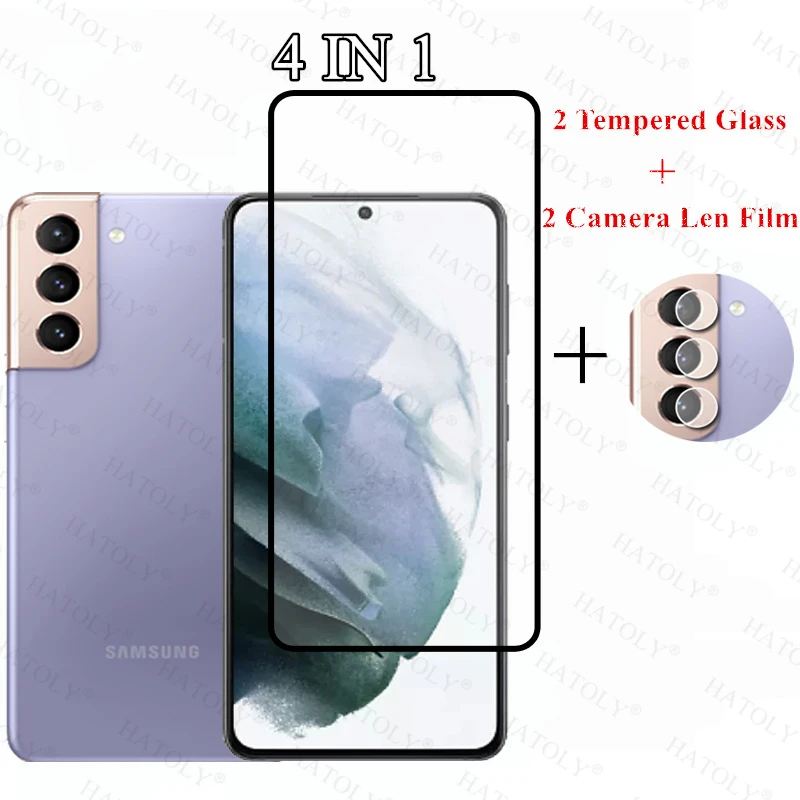 Tempered Glass For Samsung Galaxy S22 5G Screen Protector Camera Lens For Samsung S22 Ultra Glass For Samsung S20 S21 S22 Plus