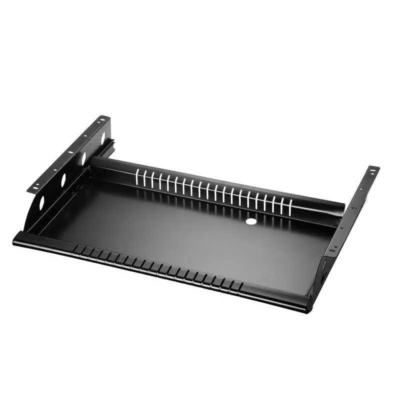 DIY компьютерная клавиатура металлический стальной кронштейн для выдвижного ящика телескопическая клавиатура лоток бесшумный скользящий компьютерный стол аксессуары
