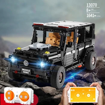 

2.4Ghz radio Remote control building block 1:10 scale barb benz G65 orv model bricks APP rc car toys with light for gifts