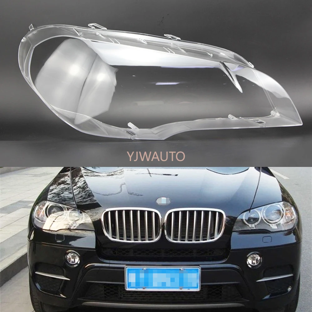 Headlight Lens For BMW X5 E70 2008 2013 Headlamp Cover Car