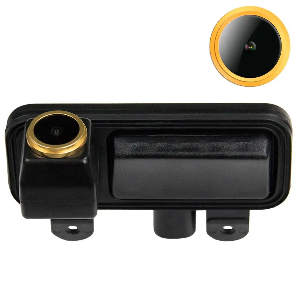 Misayaee Golden Car Rear View Backup Camera Trunk Handle for Mercedes-Benz B-Class W245 W246 B180 B200 B220 B260 2012-2014